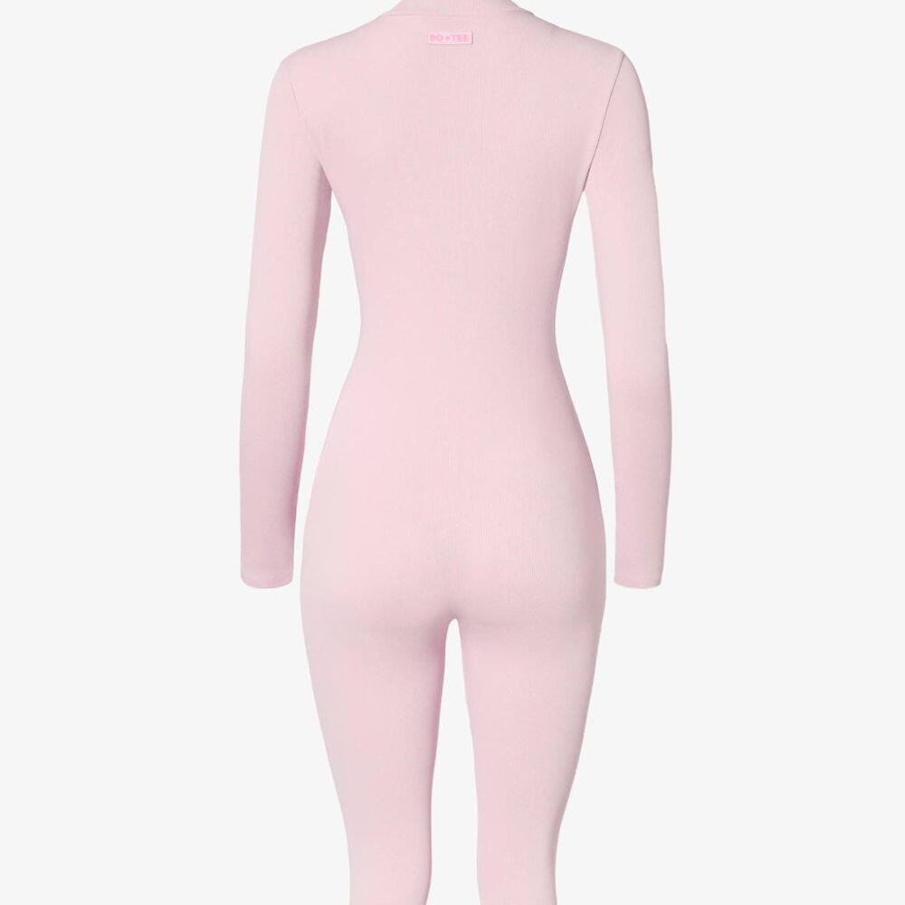 Thermal Base-layer Jumpsuit In Powder Pink - Picture 2 of 3